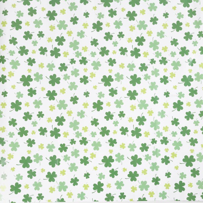 Presentpapper Creativ Company Grön Klöver 100 m