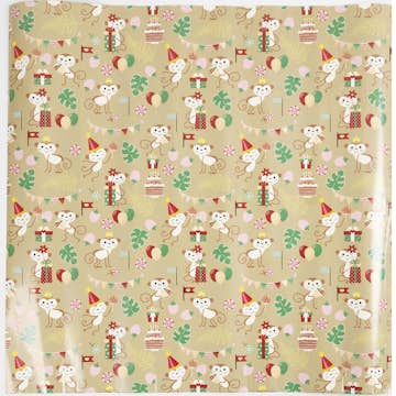 Presentpapper Creativ Company Festliga Apor 100 m