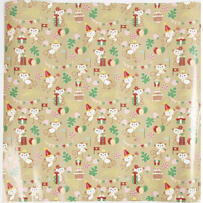 Presentpapper Creativ Company Festliga Apor 100 m