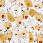 Presentpapper Creativ Company , beige, röd, Renar, B: 50 cm, 80 g, 100 m/ 1 rl.