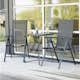 Positionsstol Outfit Hopfällbar & Ställbar Trädgårdsstol i Aluminium/Textil