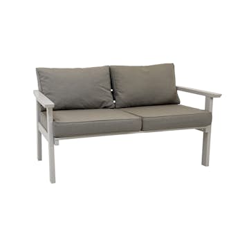 Loungesoffa Utomhus Eden Wood Ransvik 2-sits inkl Dynor Greige Svensk Norrlandsfuru FSC