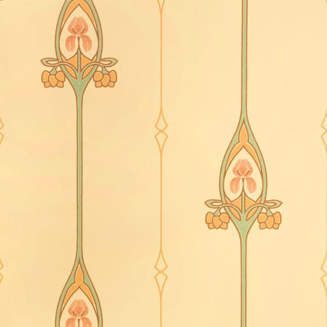Mönstrade Tapeter Duro Gamla Grand Classic Paper med Jugendmönster