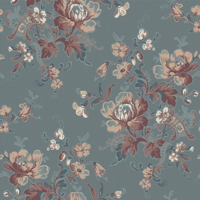 Mönstrad Tapet Duro Ingeborg Classic Gammalsvenska Papper