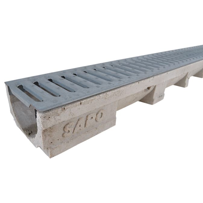 Dräneringsränna Willab 2000 med Galvat Galler