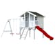 Lekstuga Palmako Toby 2,2 m² Upphöjd Stuga med Gungställning & Altan