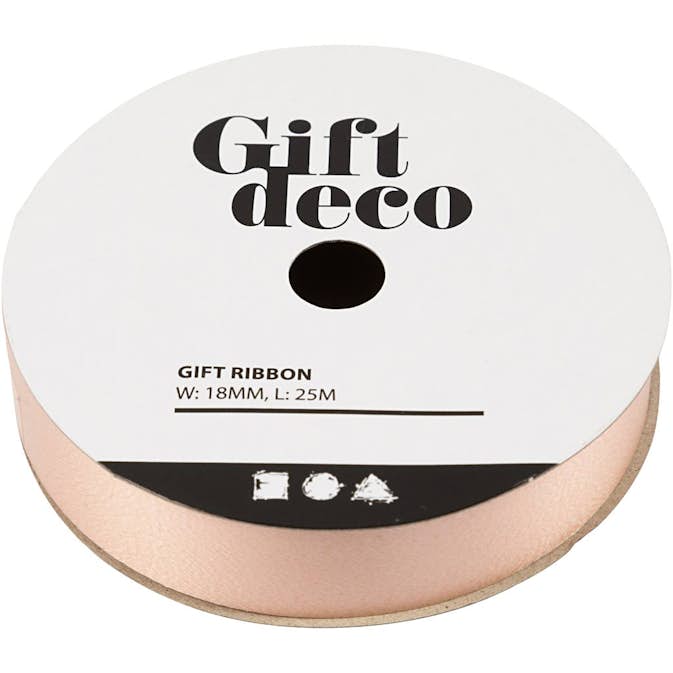 Presentsnöre Creativ Company Rosa 25 m