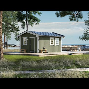 Attefallare Trähuset Paulina 20 kvm
