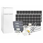 Solcellspaket Sunwind 400W med 12V kylskåp 222l
