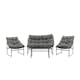 Loungeset Venture Home Ture Soffgrupp Svart med Dynor Utomhus