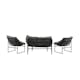 Loungeset Venture Home Ture Soffgrupp Svart med Dynor Utomhus
