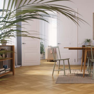 Trägolv Bjelin Härdad EK Stockholm Classic Fiskben Naturell