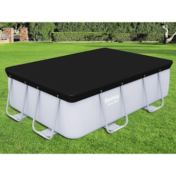 Poolöverdrag Bestway Flowclear PVC Svart 2,82 x 1,96 m Poolskydd