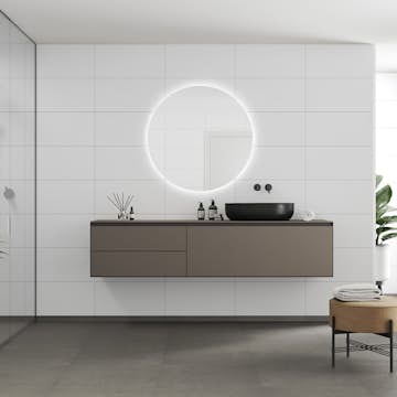 Våtrumsskiva Fibo 2099-M6030 S White Contrast 10x620x2400 mm