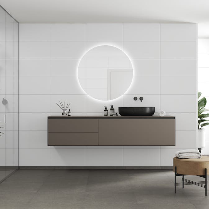 Våtrumsskiva Fibo 2099-M6030 S White Contrast 10x620x2400 mm