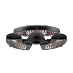 Terassvärmare Hortus Parasoll 800/1600/2400 W Svart