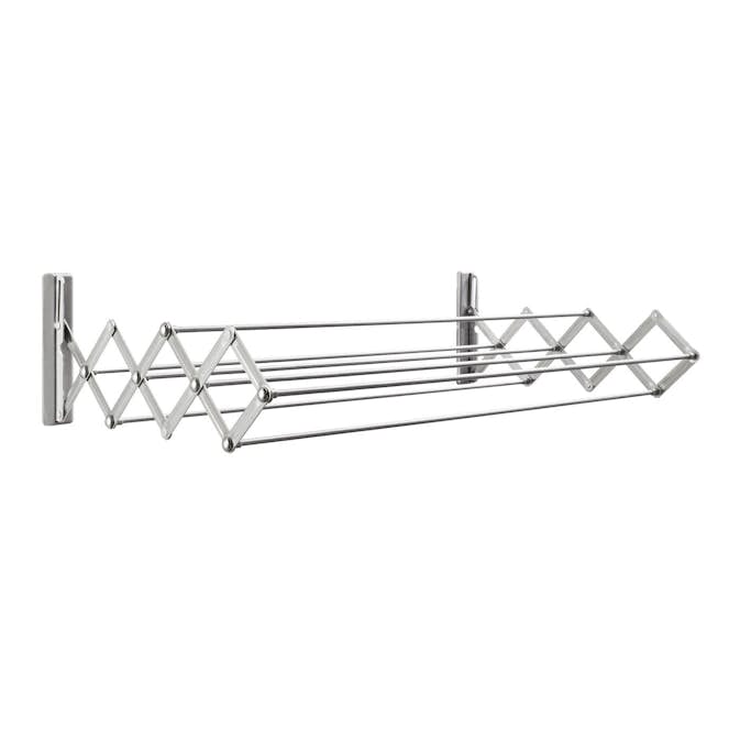 Torkställning Juwel Vägghängd & Hopfällbar 80 cm Stål Silver