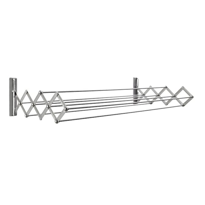 Torkställning Juwel Vägghängd & Hopfällbar 100 cm Stål Silver