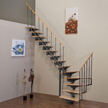 Spartrappa Byggera Florence L-form Svängd