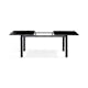 Trädgårdsbord Comfort Garden Tunis, Svart Förlängningsbart Utebord 90x160-220 cm i Aluminium/Aintwood
