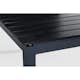 Trädgårdsbord Comfort Garden Tunis, Svart Förlängningsbart Utebord 90x160-220 cm i Aluminium/Aintwood