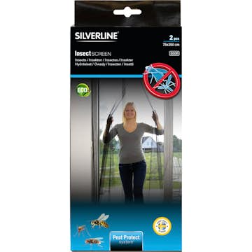Insektsnät Silverline Dörr 2x75x250 cm
