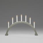Adventsljusstake Gnosjö Konstsmide Båge 7 Ljusgrå/Grön