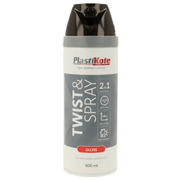 Sprayfärg Plasti-kote T&S Svart Blank 400 ml
