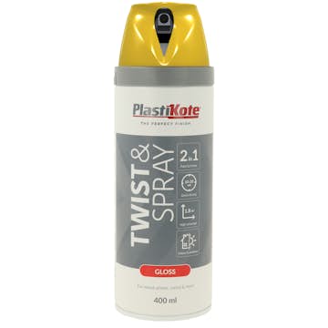 Sprayfärg Plasti-kote T&S Gul Blank 400 ml