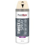 Sprayfärg Plasti-koteT&S Vit Halvblank 400 ml