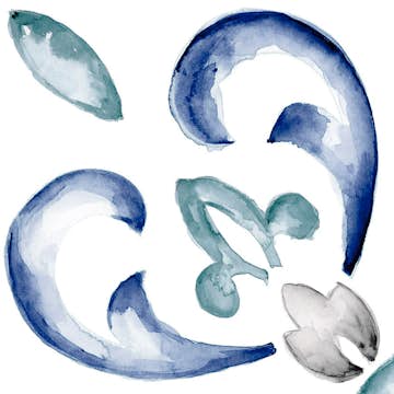 Klinker Lhådös Mandy Flore Blue 15x15 cm