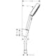 Duschhållareset Hansgrohe Pulsify Select S 105 3jet Relaxation
