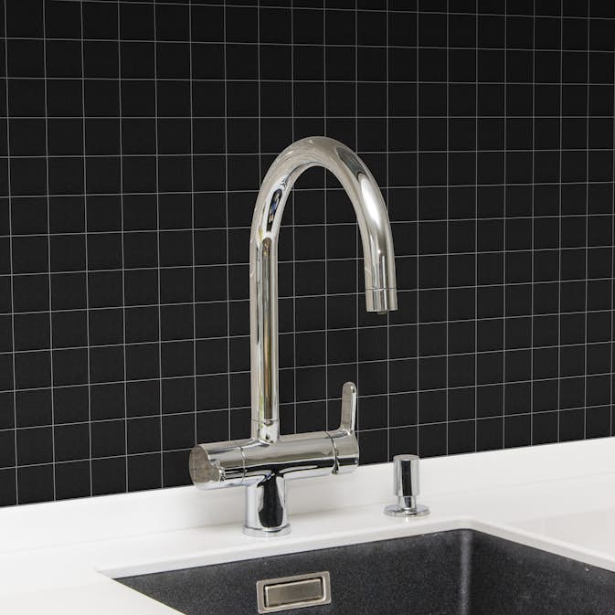 Klinkermosaik Arredo Titan Svart Matt 5x5 cm