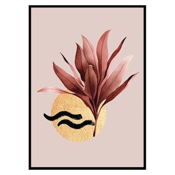 Poster Gallerix Abstract Leaves No1