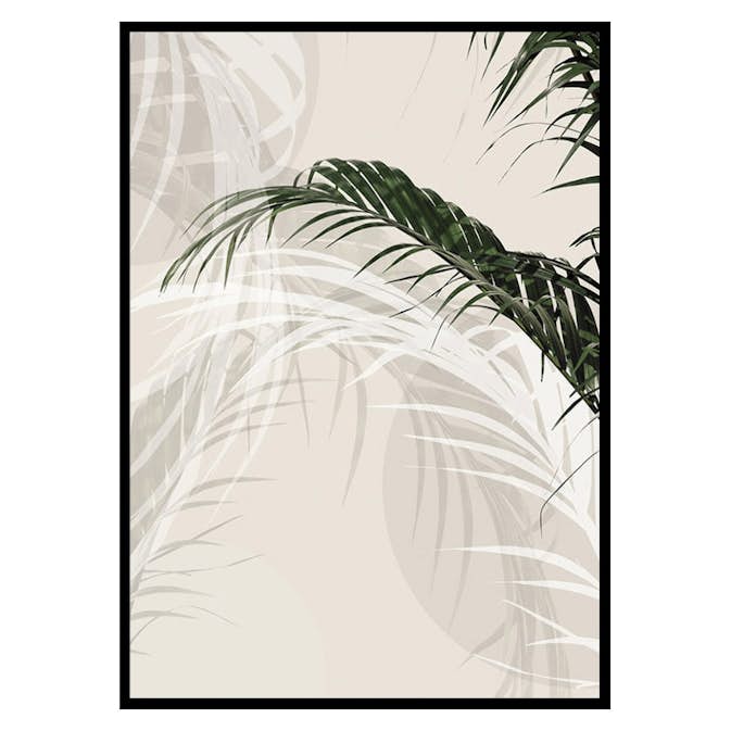 Poster Gallerix Abstract Palm Leaves No1