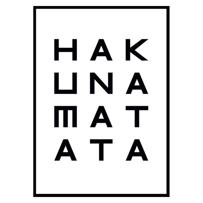 Poster Gallerix Hakuna Matata