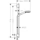 Duschset Hansgrohe Vernis Blend Vario 65 cm Mattsvart