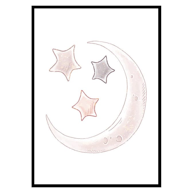 Poster Gallerix Moon And Stars