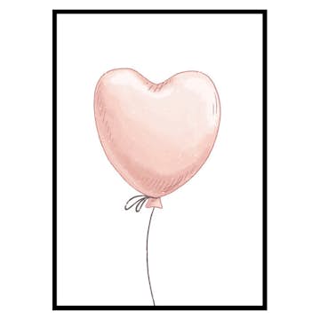 Poster Gallerix Heart Shaped Balloon