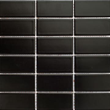 Klinkermosaik Arredo Titan Svart Matt 5x10 cm