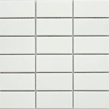 Klinkermosaik Arredo Titan Vit Matt 5x10 cm