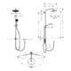 Duschset Hansgrohe Croma Select S Showerpipe 280 1jet Reno