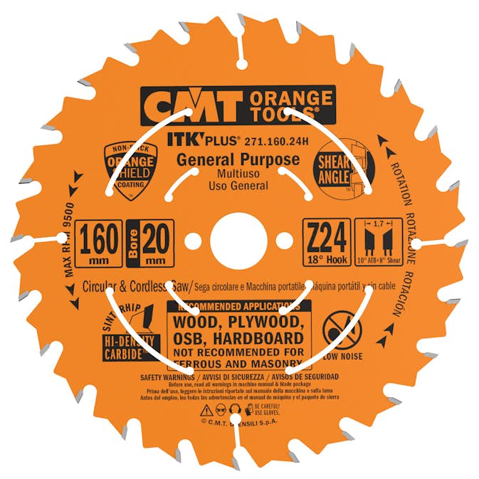 Sågklinga CMT Orange Tools ITK-Plus klyv/kap