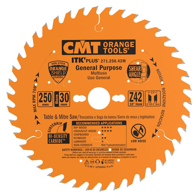 Sågklinga CMT Orange Tools ITK-Plus klyv/kap