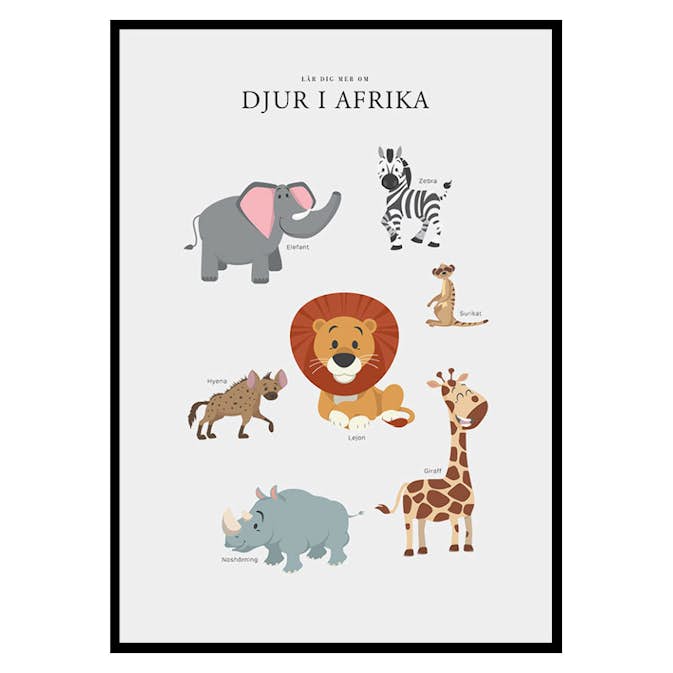Poster Gallerix Djur I Afrika