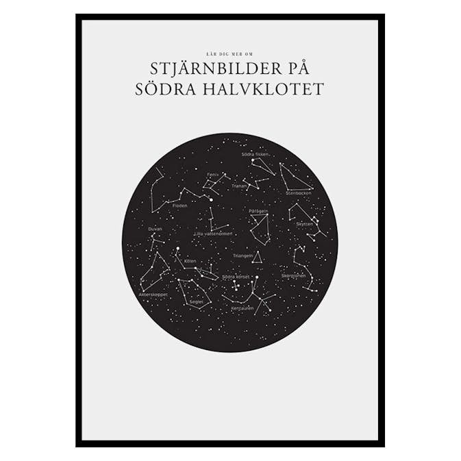 Poster Gallerix Stjärnbilder På Södra Halvklotet