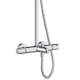 Takduschset Hansgrohe Crometta E Showerpipe 240 1-jet med Badkarsblandare