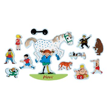 Stapelleksak Pippi Långstrump Balanslek Trä 12 Delar