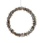 Krans Gnosjö Konstsmide Svart Metall 50 cm LED Frost