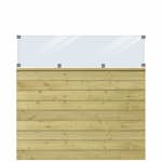 Profilstaket PLUS Klink Med Glas 174 x 163 cm